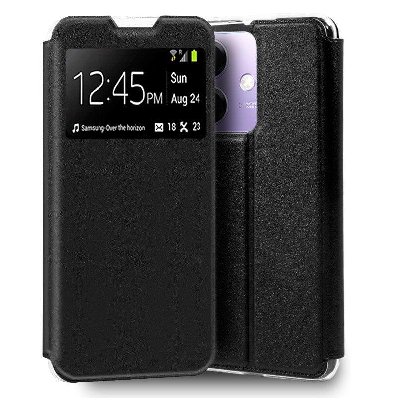 Funda COOL Flip Cover para Oppo A40 / A40m / A60 5G Liso Negro - PixelPlaza