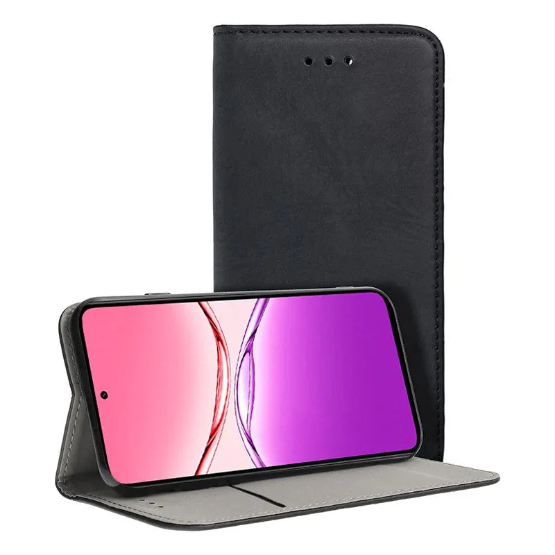 Funda COOL Flip Cover para Oppo A5 4G / A5 5G / A5m Liso Negro - PixelPlaza