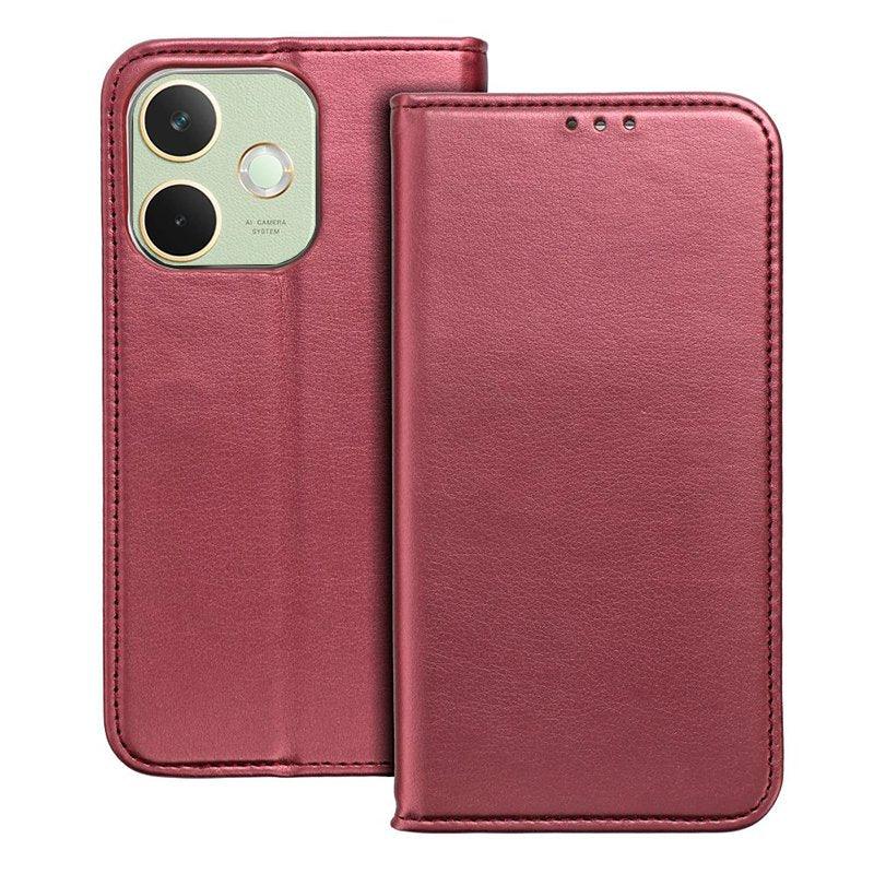 Funda COOL Flip Cover para Oppo A5 Pro / A5 Pro 5G Liso Burgundy - PixelPlaza