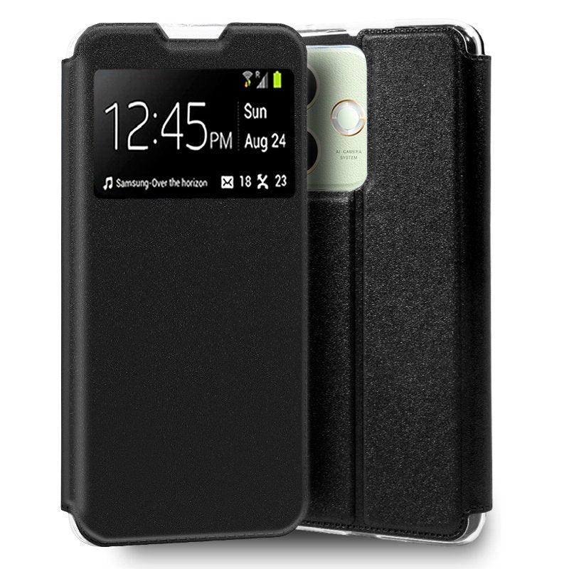 Funda COOL Flip Cover para Oppo A5 Pro / A5 Pro 5G Liso Negro - PixelPlaza