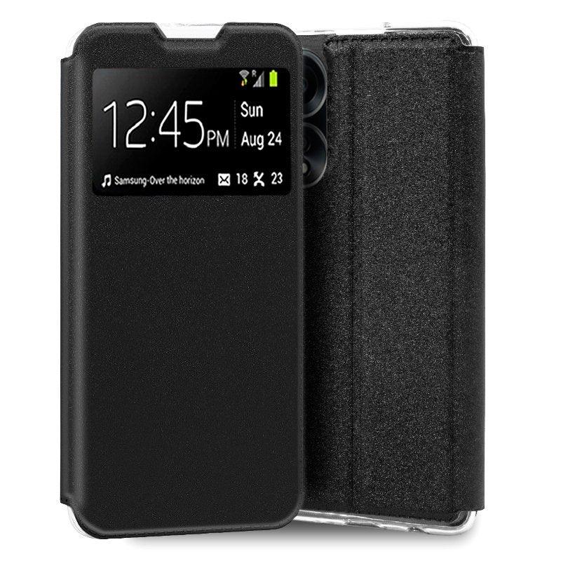 Funda COOL Flip Cover para Oppo A58 4G Liso Negro - PixelPlaza