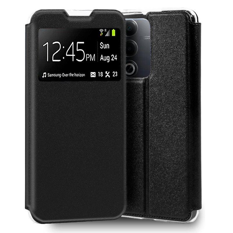 Funda COOL Flip Cover para Oppo A80 5G Liso Negro - PixelPlaza