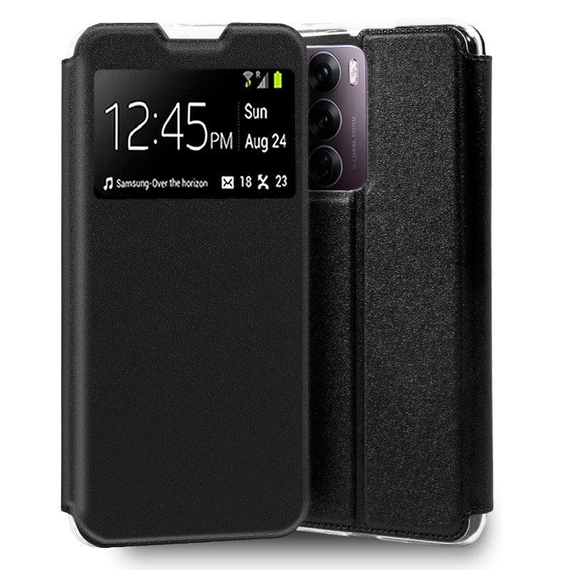 Funda COOL Flip Cover para Oppo Reno 12 Pro 5G Liso Negro - PixelPlaza