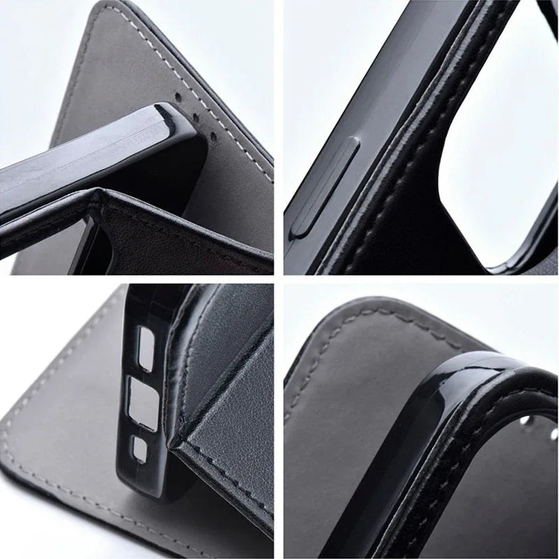 Funda COOL Flip Cover para Oppo Reno 13 Pro 5G Liso Negro - PixelPlaza