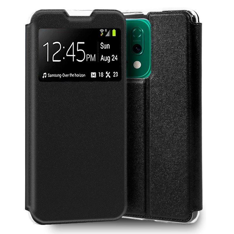 Funda COOL Flip Cover para Oppo Reno 14 5G / 14 F 5G / 14 FS 5G Liso Negro - PixelPlaza
