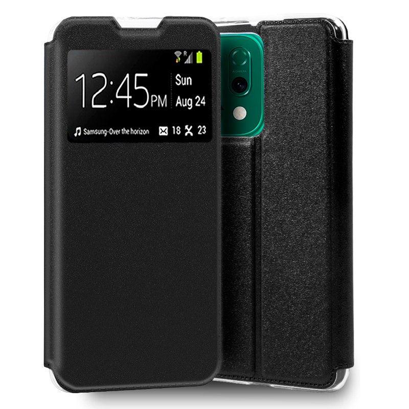 Funda COOL Flip Cover para Oppo Reno 14 5G / 14 F 5G / 14 FS 5G Liso Negro - PixelPlaza