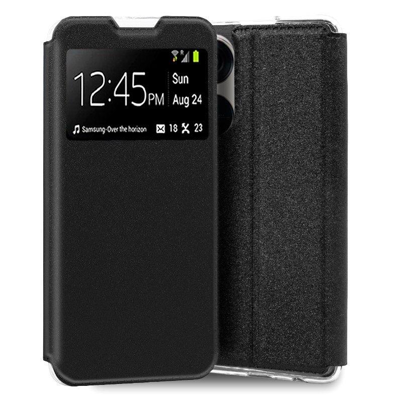 Funda COOL Flip Cover para Oppo Reno 8T Liso Negro - PixelPlaza