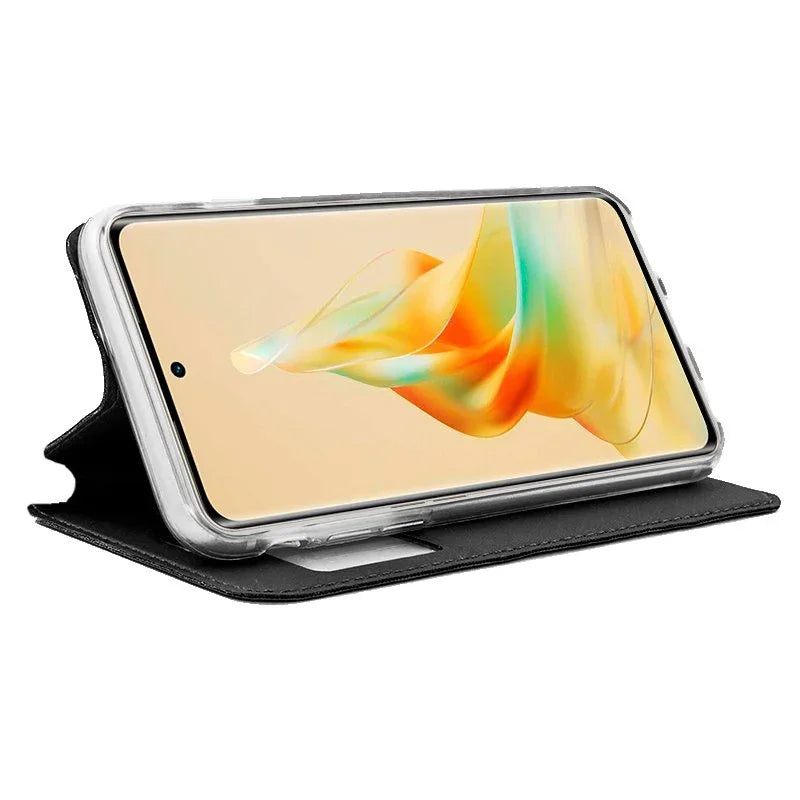 Funda COOL Flip Cover para Oppo Reno 8T Liso Negro - PixelPlaza