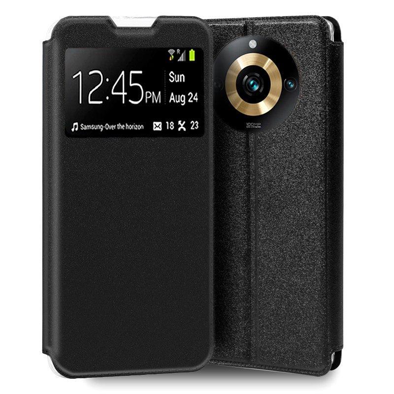 Funda COOL Flip Cover para Realme 11 Pro 5G / 11 Pro Plus 5G Liso Negro - PixelPlaza