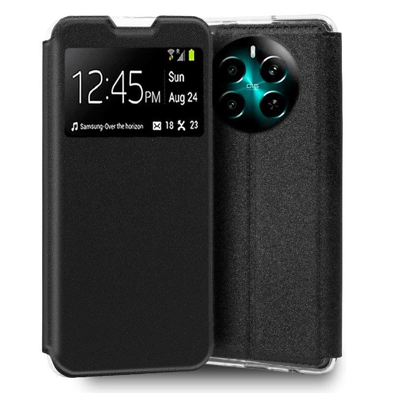 Funda COOL Flip Cover para Realme 12 Plus 5G Liso Negro - PixelPlaza