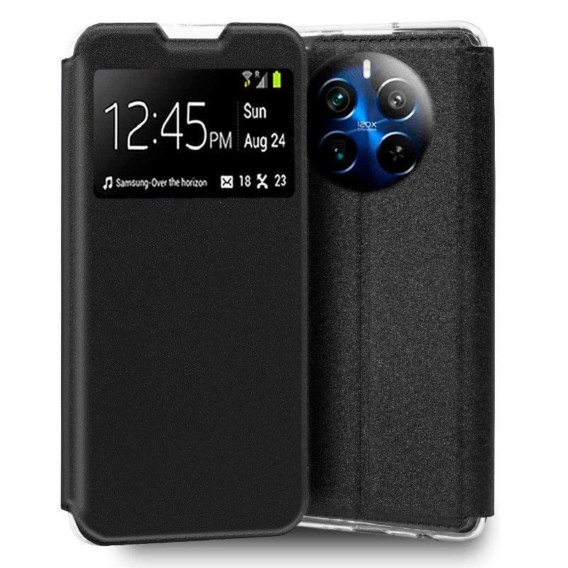 Funda COOL Flip Cover para Realme 12 Pro 5G / 12 Pro Plus 5G Liso Negro - PixelPlaza