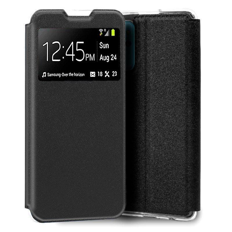 Funda COOL Flip Cover para Realme 9i / Oppo A76 / A96 Liso Negro - PixelPlaza