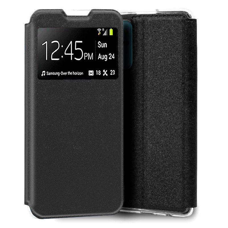 Funda COOL Flip Cover para Realme 9i / Oppo A76 / A96 Liso Negro - PixelPlaza