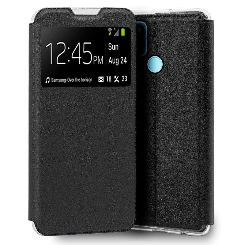 Funda COOL Flip Cover para Realme C21Y / C25Y Liso Negro - PixelPlaza