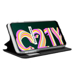 Funda COOL Flip Cover para Realme C21Y / C25Y Liso Negro - PixelPlaza