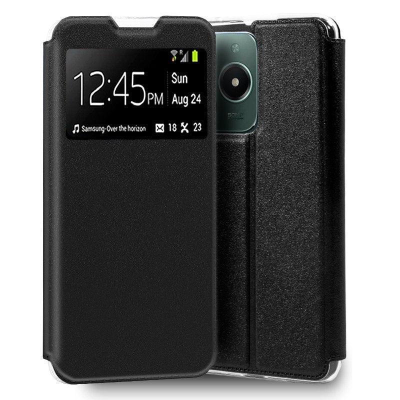 Funda COOL Flip Cover para Realme C61 / C63 Liso Negro - PixelPlaza