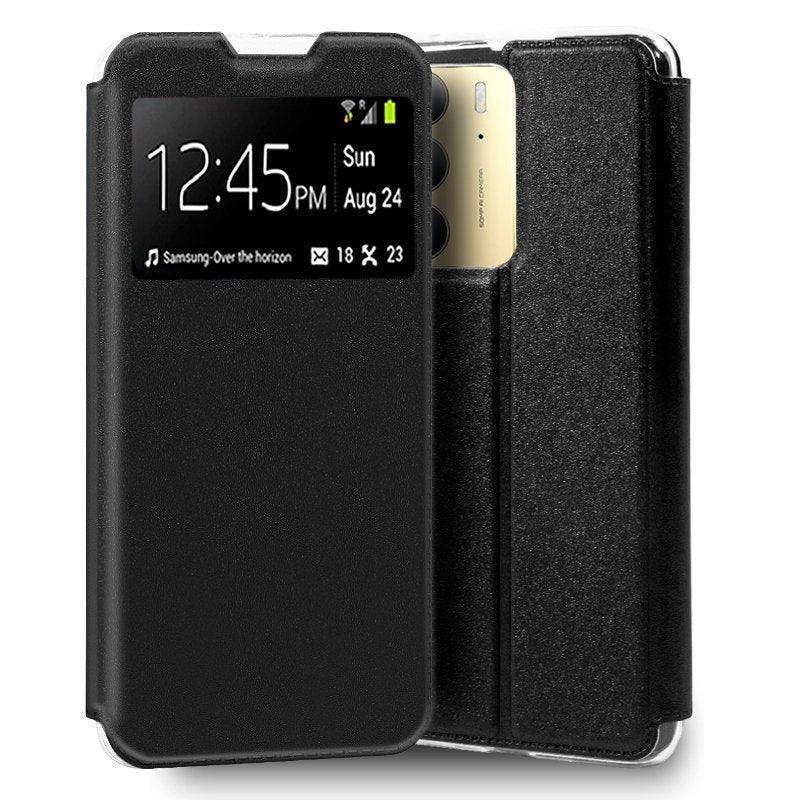 Funda COOL Flip Cover para Realme C75 / 14x 5G Liso Negro - PixelPlaza