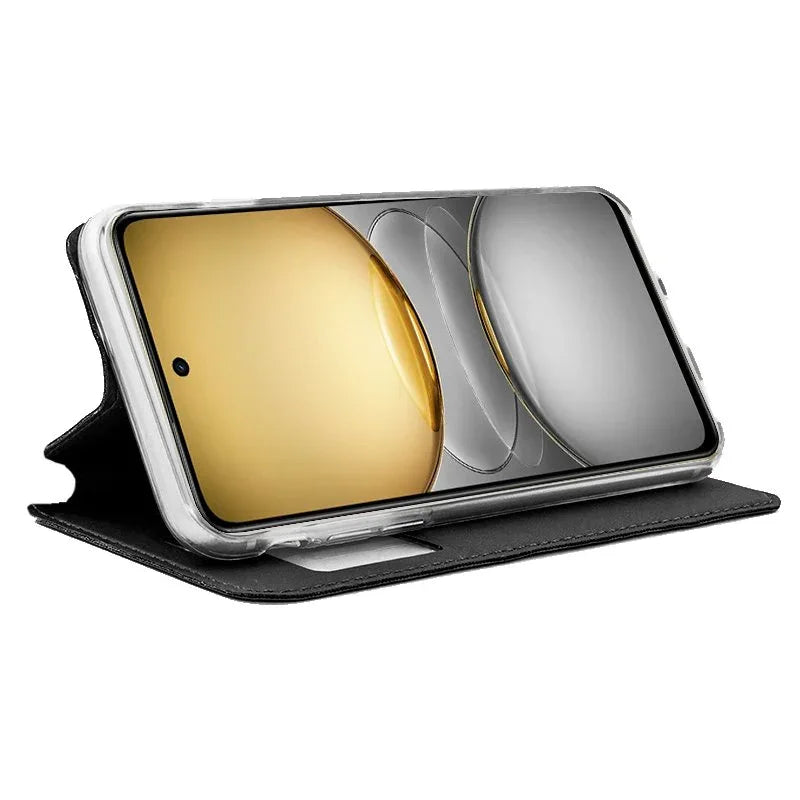 Funda COOL Flip Cover para Realme C75 / 14x 5G Liso Negro - PixelPlaza