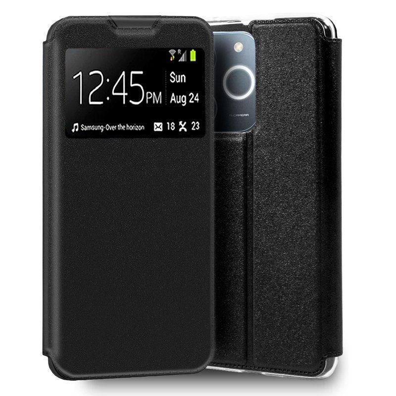 Funda COOL Flip Cover para Realme Note 70T Liso Negro - PixelPlaza