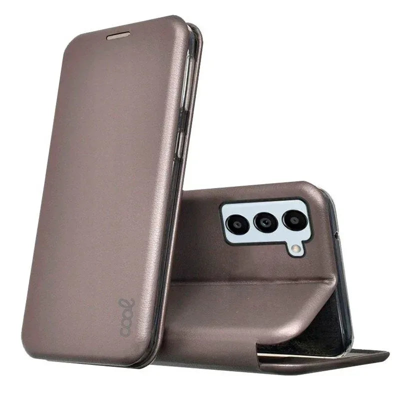 Funda COOL Flip Cover para Samsung A136 Galaxy A13 5G / A04s Elegance Plata - PixelPlaza
