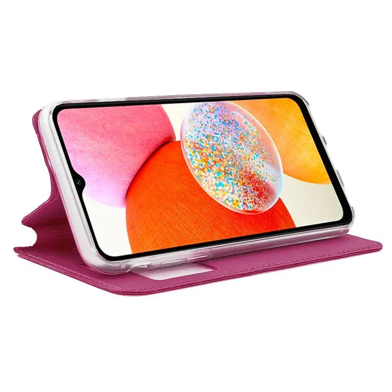 Funda COOL Flip Cover para Samsung A145 Galaxy A14 / A14 5G Liso Rosa - PixelPlaza