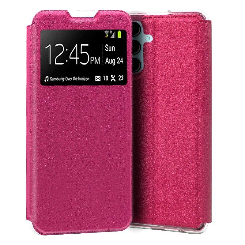 Funda COOL Flip Cover para Samsung A145 Galaxy A14 / A14 5G Liso Rosa - PixelPlaza