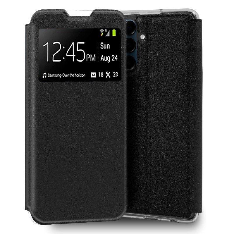 Funda COOL Flip Cover para Samsung A165 Galaxy A16 / A16 5G Liso Negro - PixelPlaza