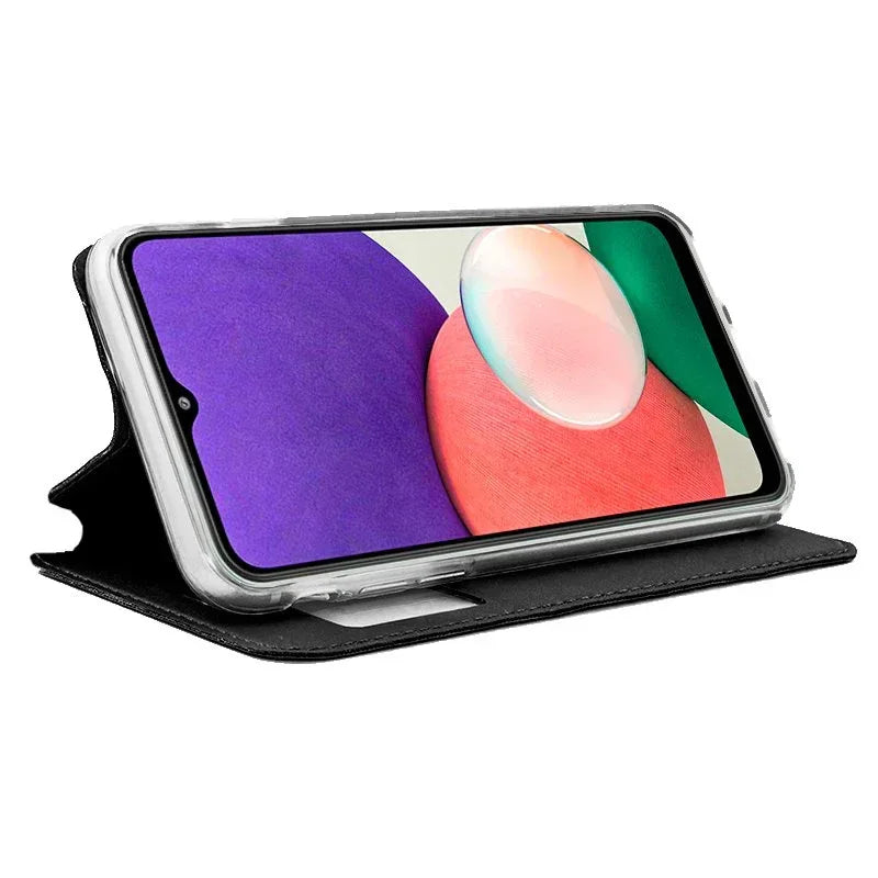 Funda COOL Flip Cover para Samsung A226 Galaxy A22 5G Liso Negro - PixelPlaza