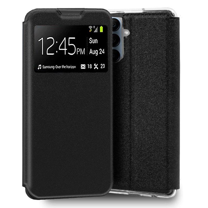 Funda COOL Flip Cover para Samsung A256 Galaxy A25 5G Liso Negro - PixelPlaza