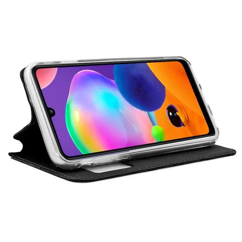Funda COOL Flip Cover para Samsung A315 Galaxy A31 Liso Negro - PixelPlaza