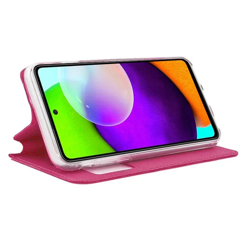 Funda COOL Flip Cover para Samsung A525 Galaxy A52 / A52 5G / A52s 5G Liso Rosa - PixelPlaza