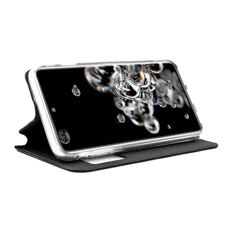 Funda COOL Flip Cover para Samsung G988 Galaxy S20 Ultra 5G Liso Negro - PixelPlaza