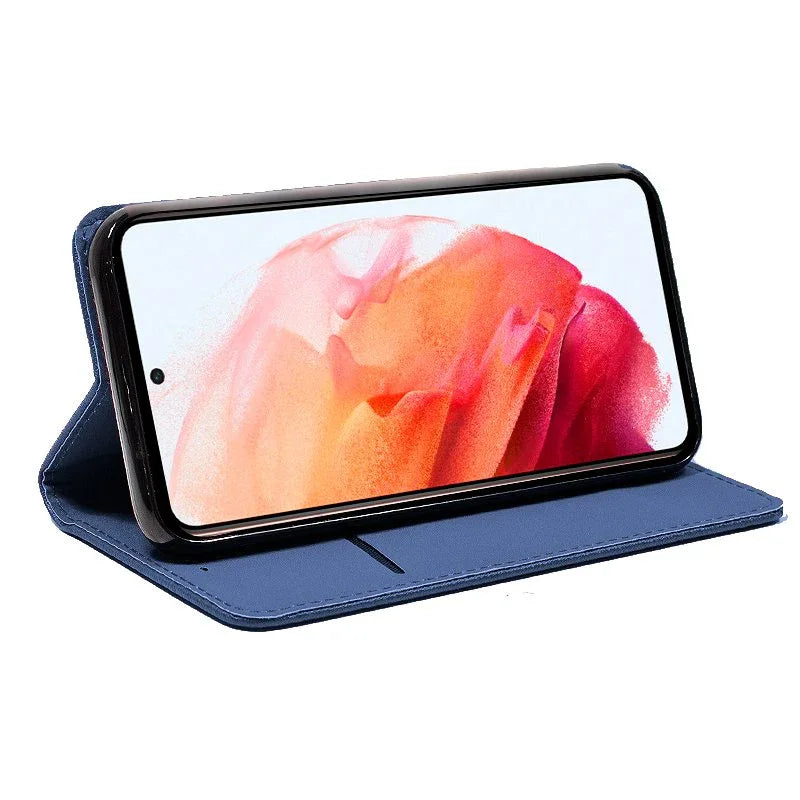 Funda COOL Flip Cover para Samsung G990 Galaxy S21 Liso Azul - PixelPlaza