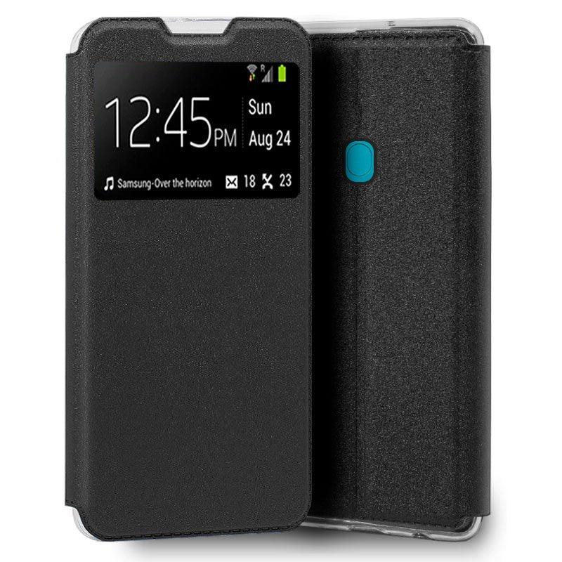 Funda COOL Flip Cover para Samsung M115 Galaxy M11 / A11 Liso Negro - PixelPlaza