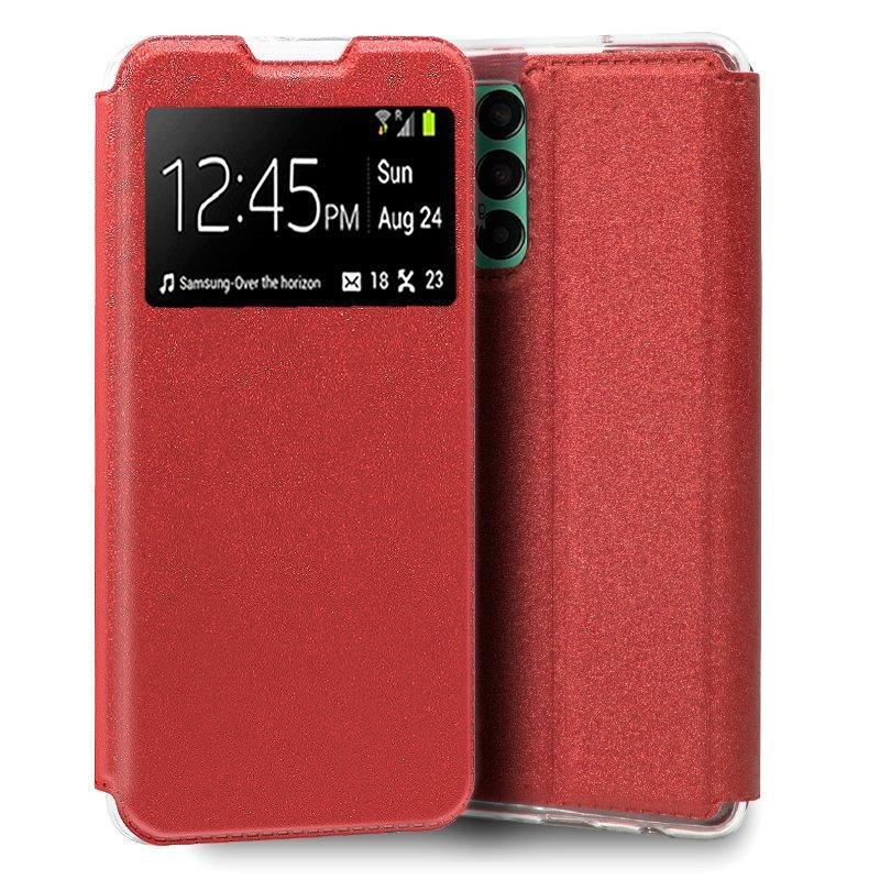 Funda COOL Flip Cover para Samsung M135 Galaxy M13 / A23 5G Liso Rojo - PixelPlaza