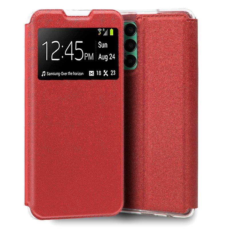 Funda COOL Flip Cover para Samsung M135 Galaxy M13 / A23 5G Liso Rojo - PixelPlaza