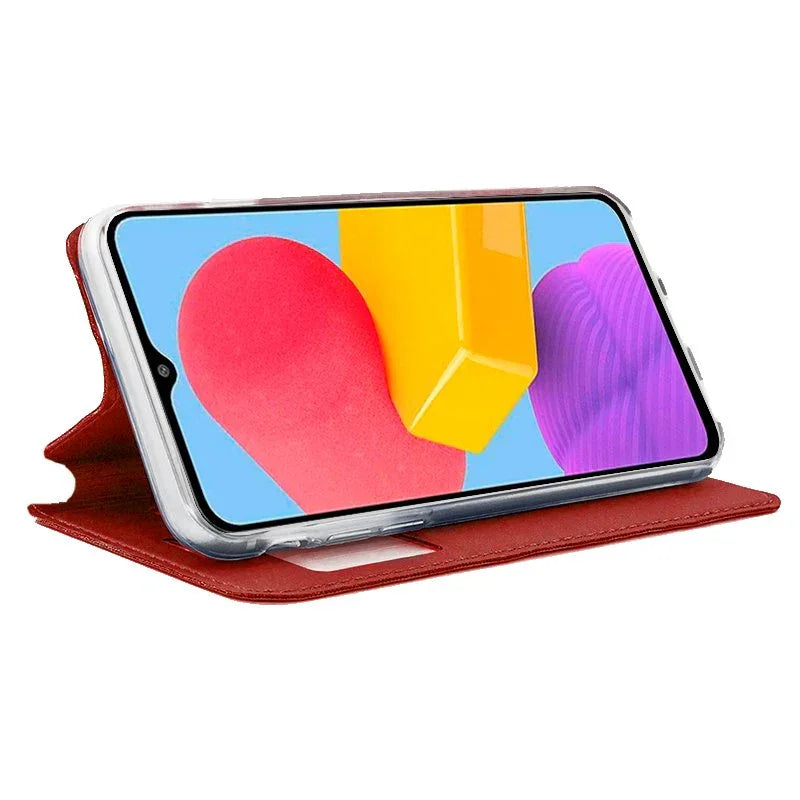Funda COOL Flip Cover para Samsung M135 Galaxy M13 / A23 5G Liso Rojo - PixelPlaza