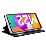 Funda COOL Flip Cover para Samsung M225 Galaxy M22 / M32 Liso Negro - PixelPlaza