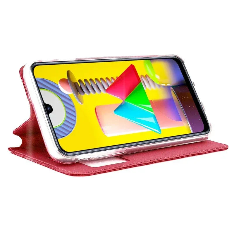 Funda COOL Flip Cover para Samsung M315 Galaxy M31 Liso Rojo - PixelPlaza