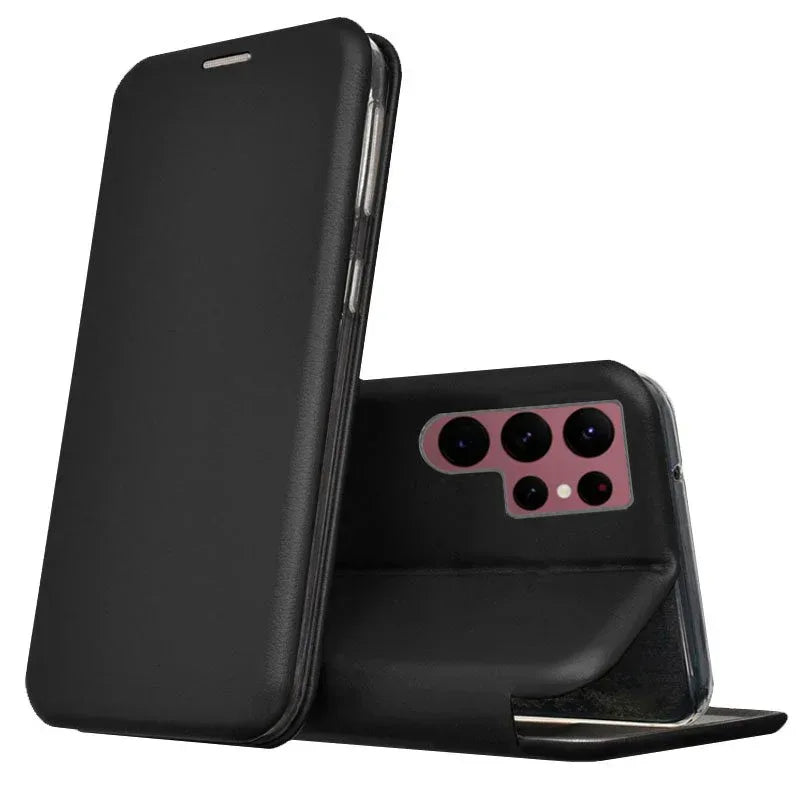 Funda COOL Flip Cover para Samsung S908 Galaxy S22 Ultra Elegance Negro - PixelPlaza
