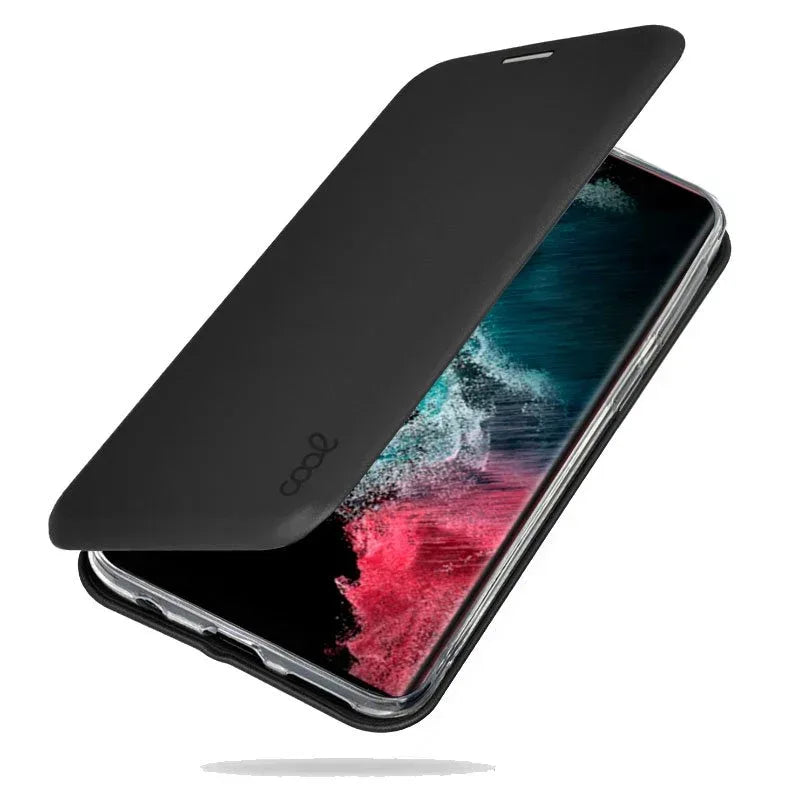 Funda COOL Flip Cover para Samsung S908 Galaxy S22 Ultra Elegance Negro - PixelPlaza