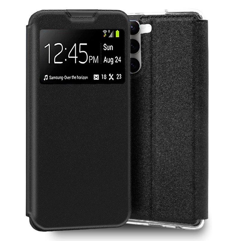 Funda COOL Flip Cover para Samsung S911 Galaxy S23 Liso Negro - PixelPlaza