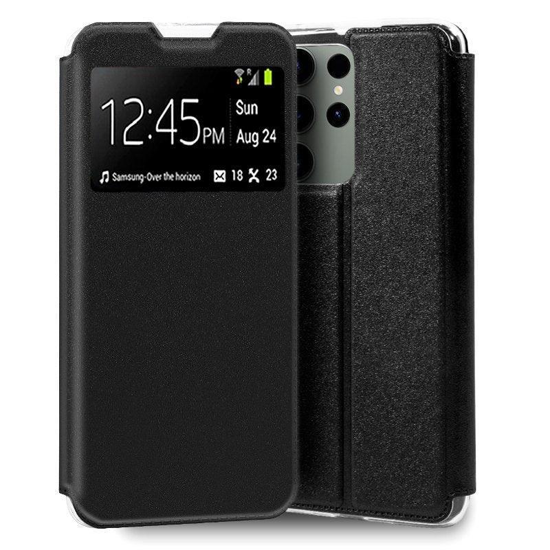 Funda COOL Flip Cover para Samsung S918 Galaxy S23 Ultra Liso Negro - PixelPlaza
