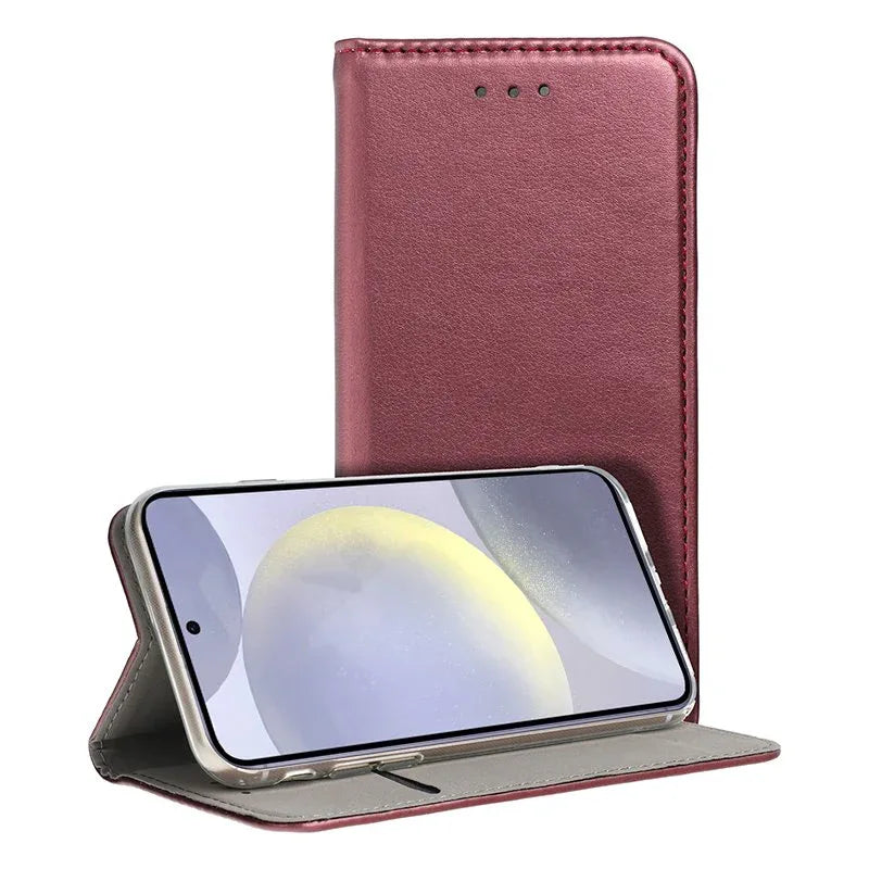 Funda COOL Flip Cover para Samsung S921 Galaxy S24 / S25 Liso Burgundy - PixelPlaza