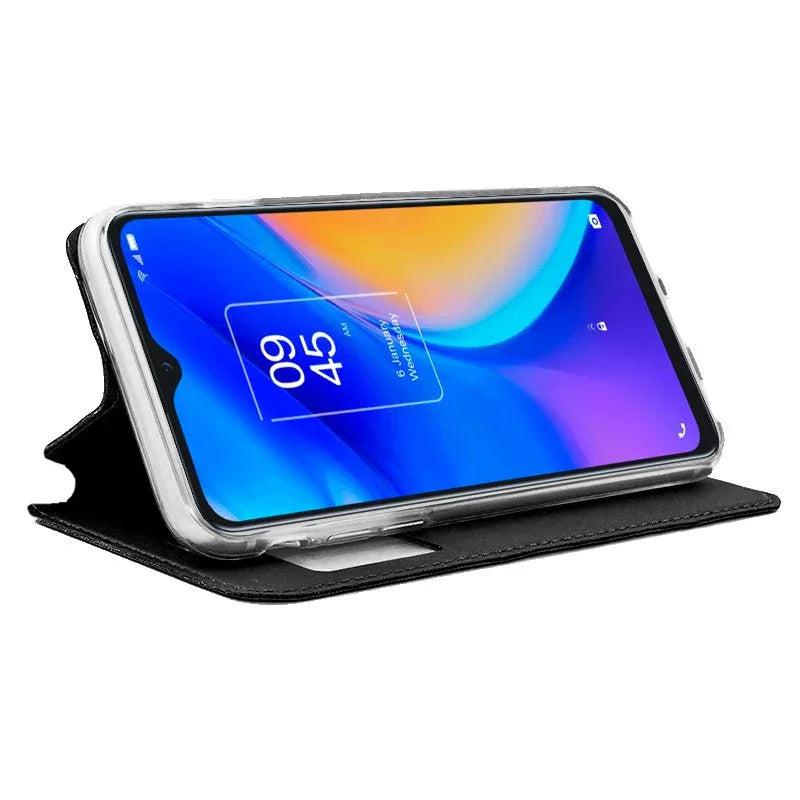 Funda COOL Flip Cover para TCL 20 SE Liso Negro - PixelPlaza