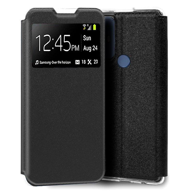 Funda COOL Flip Cover para TCL 30 SE / 30E / 305 / 306 Liso Negro - PixelPlaza