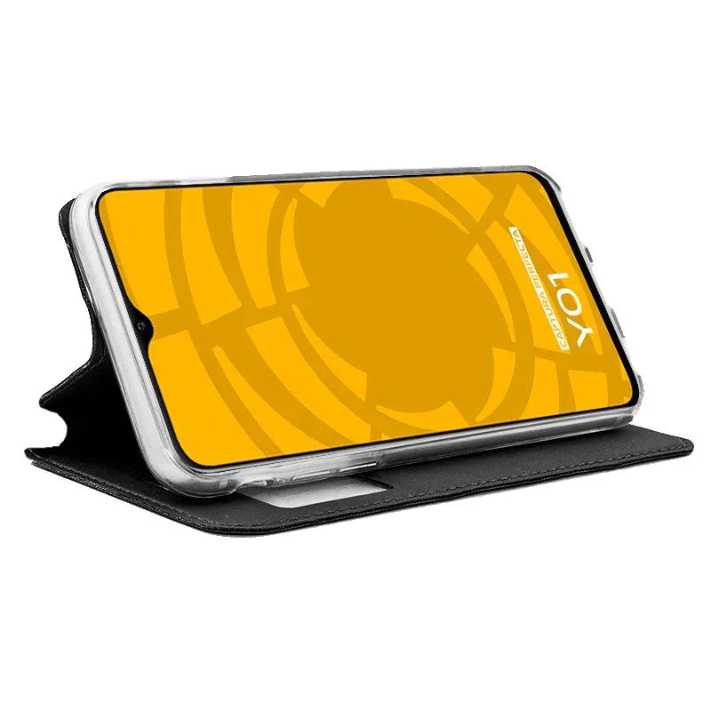 Funda COOL Flip Cover para Vivo Y01 Liso Negro - PixelPlaza