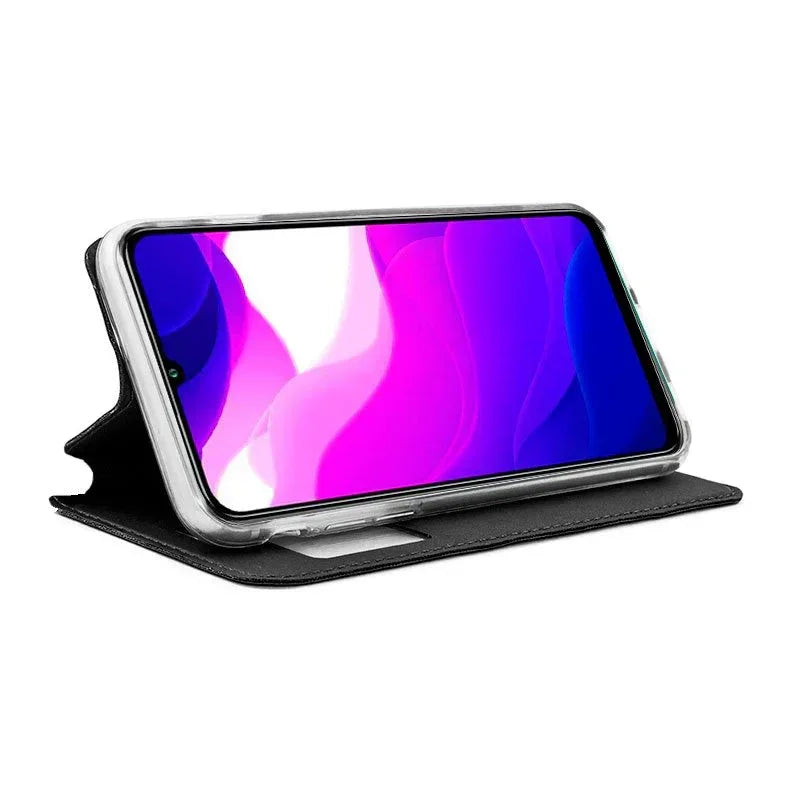 Funda COOL Flip Cover para Xiaomi Mi 10 Lite Liso Negro - PixelPlaza