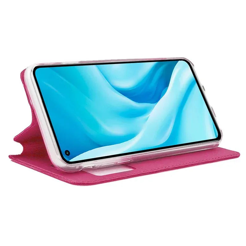 Funda COOL Flip Cover para Xiaomi Mi 11 Lite / Mi 11 Lite 5G Liso Rosa - PixelPlaza