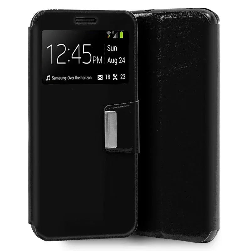 Funda COOL Flip Cover para Xiaomi Mi Note 10 / Mi Note 10 Pro Liso Negro - PixelPlaza